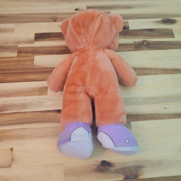 Vintage Teddy Bear "Morgan" Plush 1990's Bananas in Pajamas-Missing Clothes 13" - Picture 8 of 10